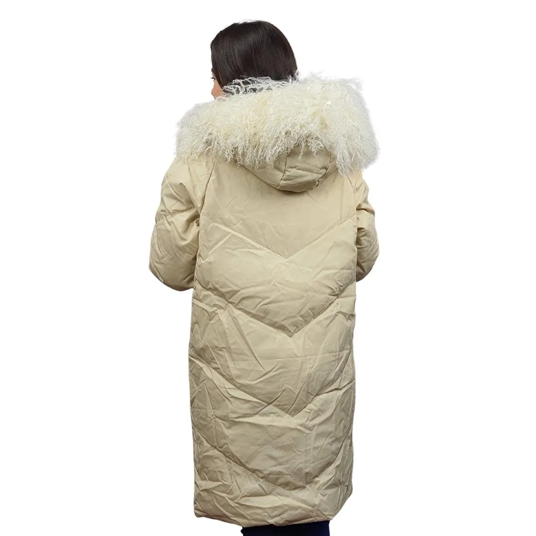 Parka Vero Moda Beige Style CARAMEL L/S DOWN COAT(VMC-AL)