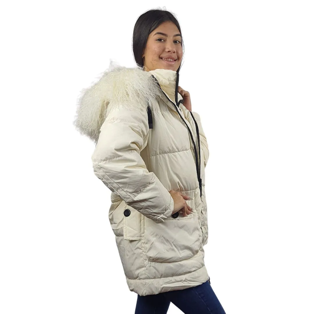 Parka Vero Moda Blanco Style LOBSTER 3/4 DOWN COAT(AL)