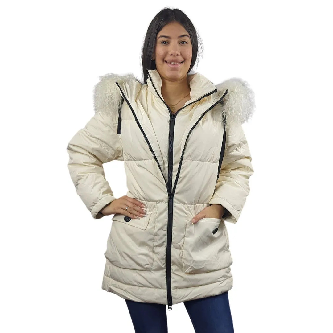Parka Vero Moda Blanco Style LOBSTER 3/4 DOWN COAT(AL)