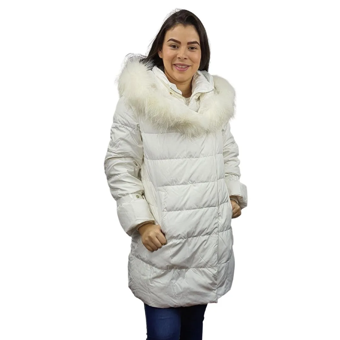 Parka Vero Moda Blanco Style TARTAN 3/4 DOWN COAT(PF)