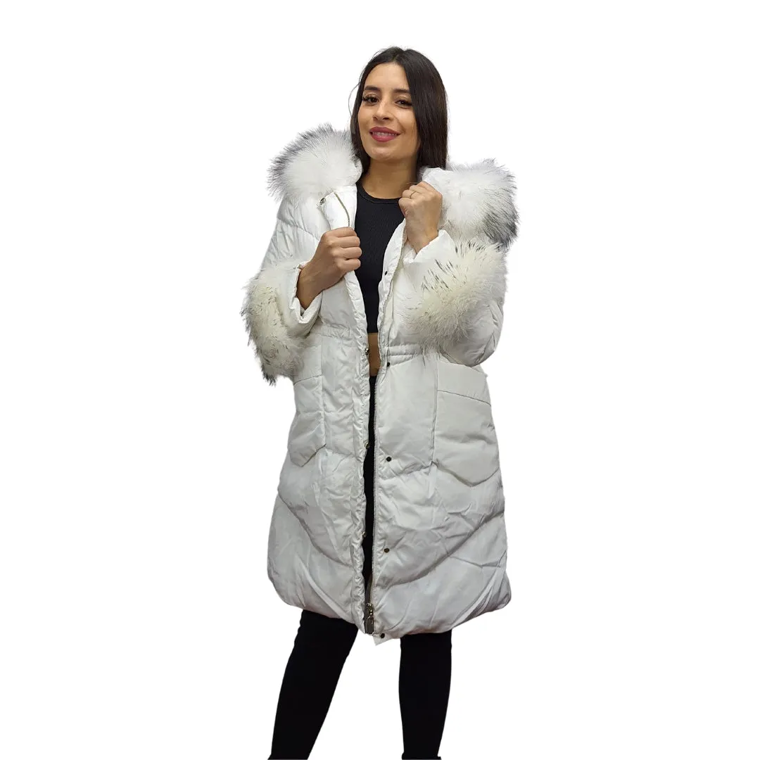 Parka Vero Moda Blanco Style VISIONARY 3/4 DOWN COAT(COUTUREMADE)
