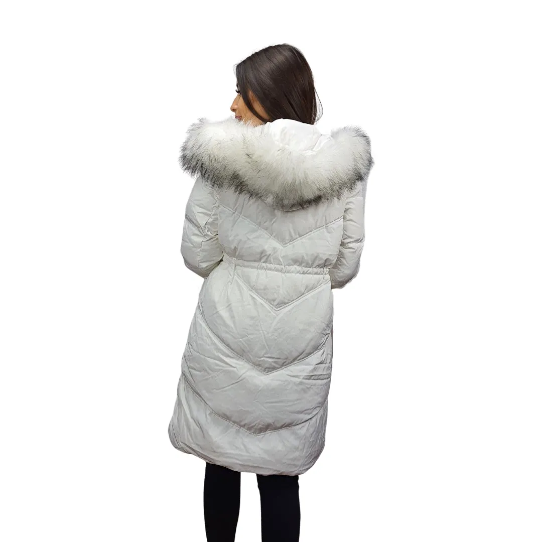 Parka Vero Moda Blanco Style VISIONARY 3/4 DOWN COAT(COUTUREMADE)