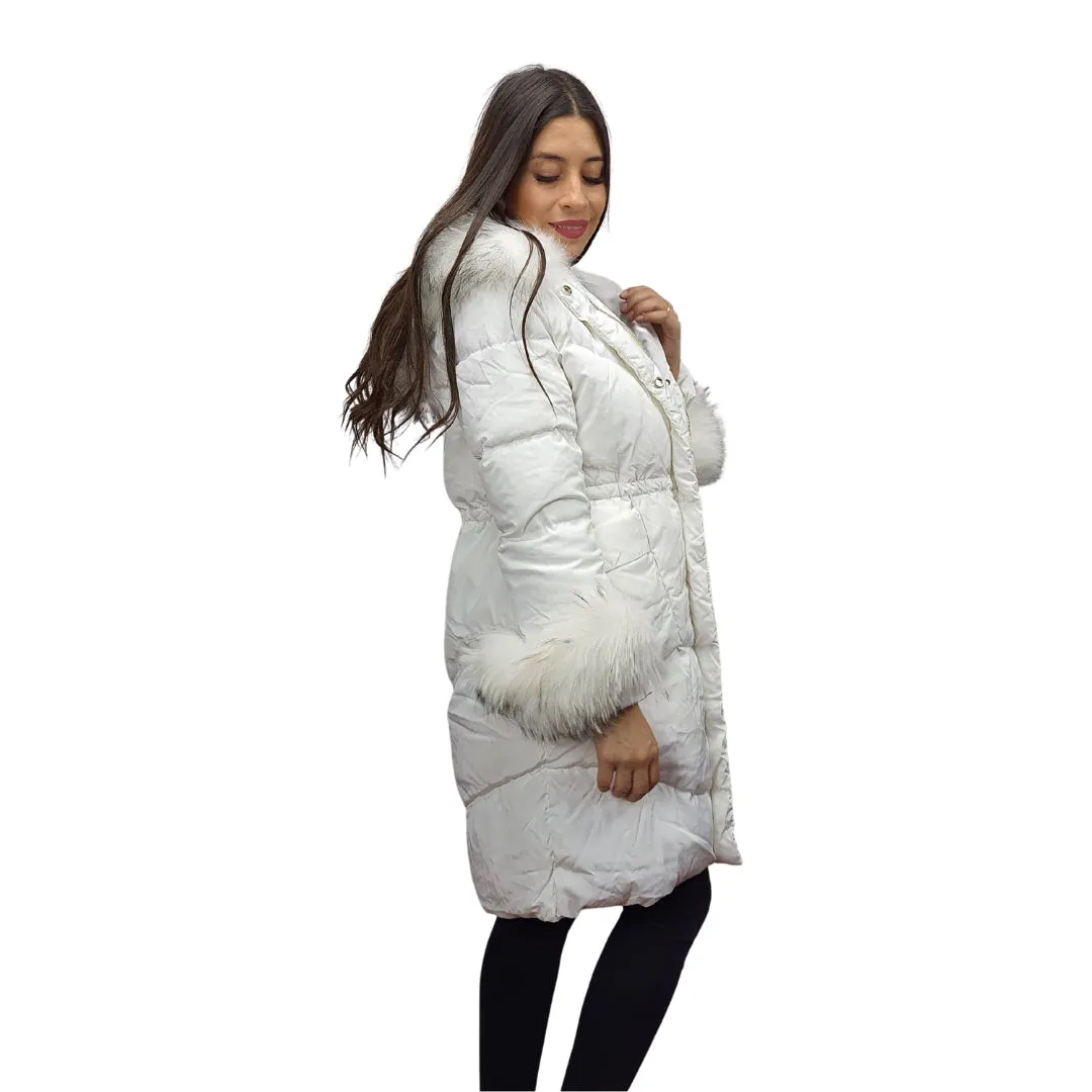Parka Vero Moda Blanco Style VISIONARY 3/4 DOWN COAT(COUTUREMADE)