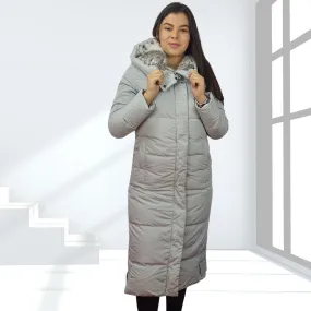 Parka  Vero moda Gris Style SQUARE KNEE DOWN COAT(LL)
