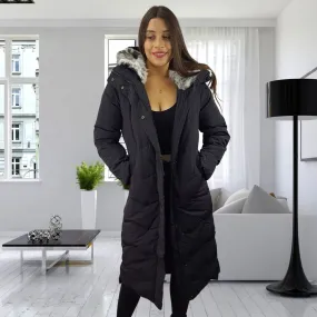 Parka  Vero Moda Negro  Style YEAH SQUARE KNEE DOWN COAT(LL)