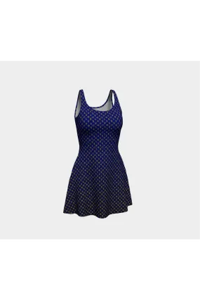 Planet Symbols Flare Dress