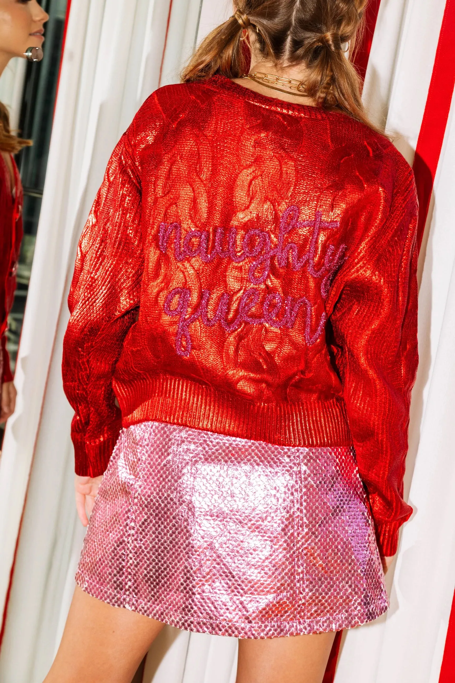 Queen of Sparkles Metallic Bubble Skirt