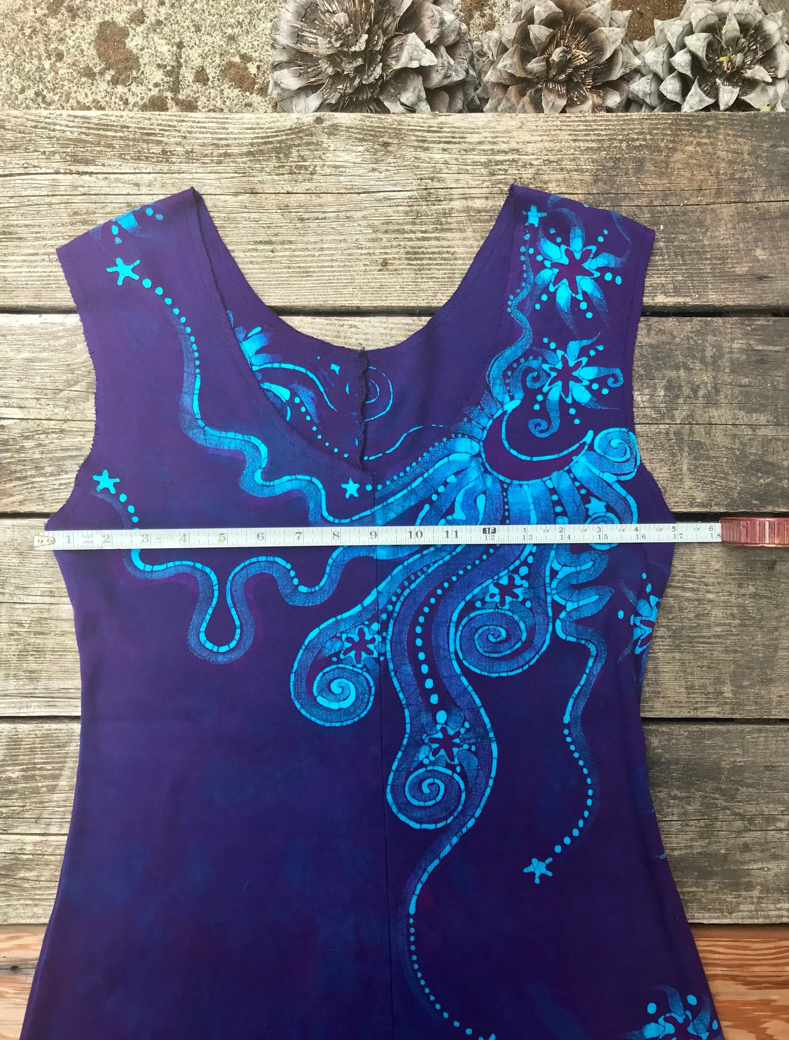 Sweet Night Moonlight Organic Cotton Batik Dress