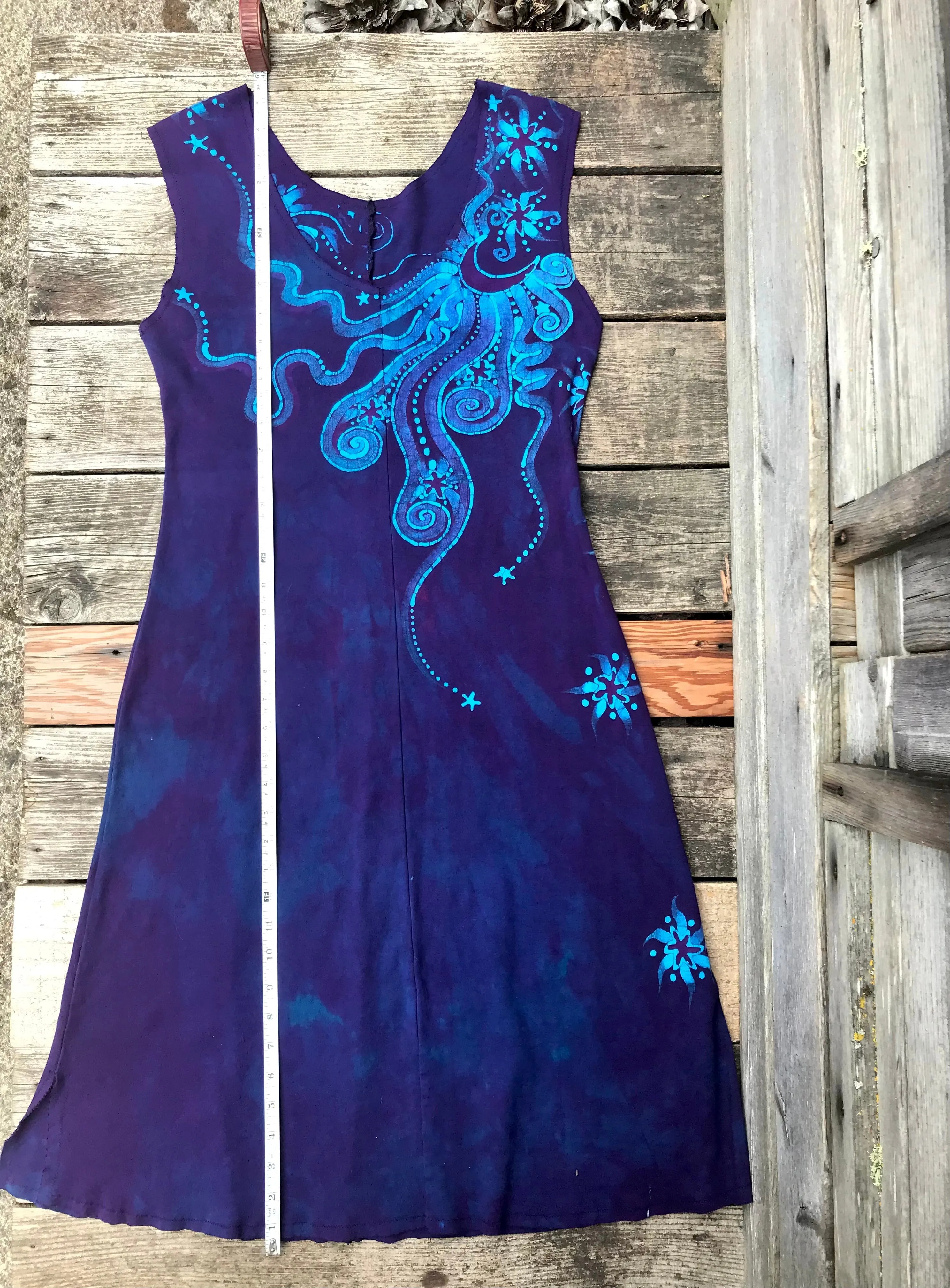 Sweet Night Moonlight Organic Cotton Batik Dress