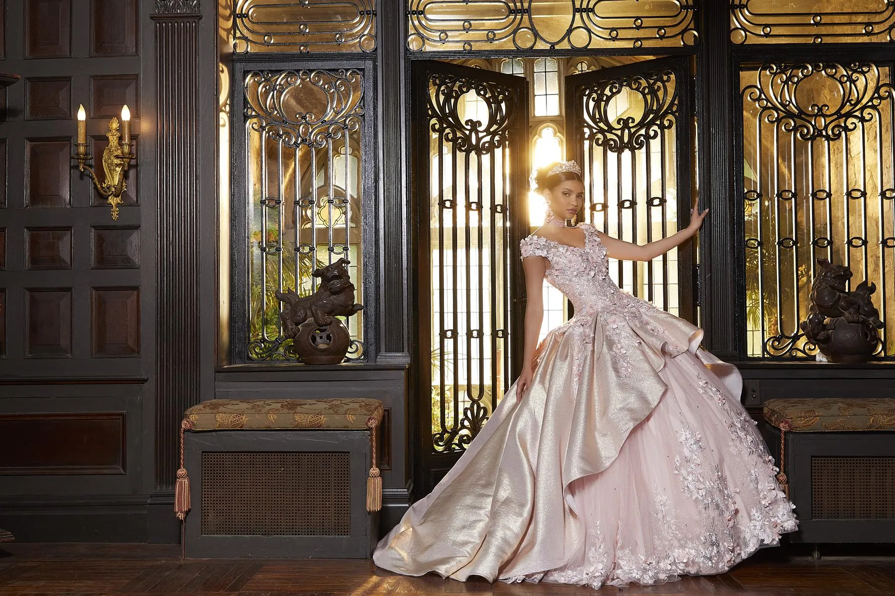 Vizcaya by Morilee Iridescent Skirt Quince Dress 89331