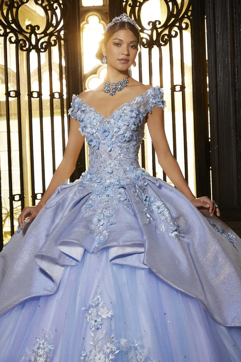 Vizcaya by Morilee Iridescent Skirt Quince Dress 89331