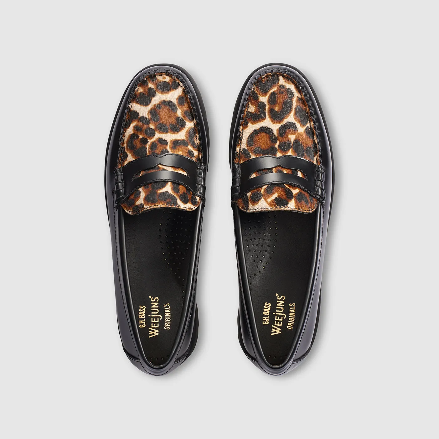 WOMENS WHITNEY LEOPARD SUPER LUG WEEJUNS LOAFER