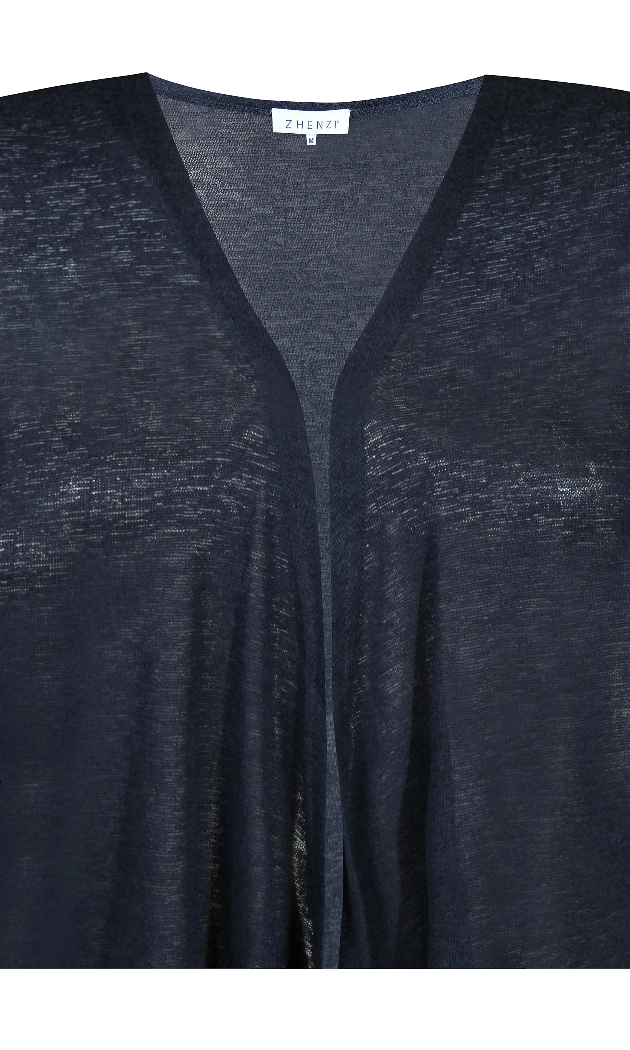 Zhenzi Agar Cardigan in Navy