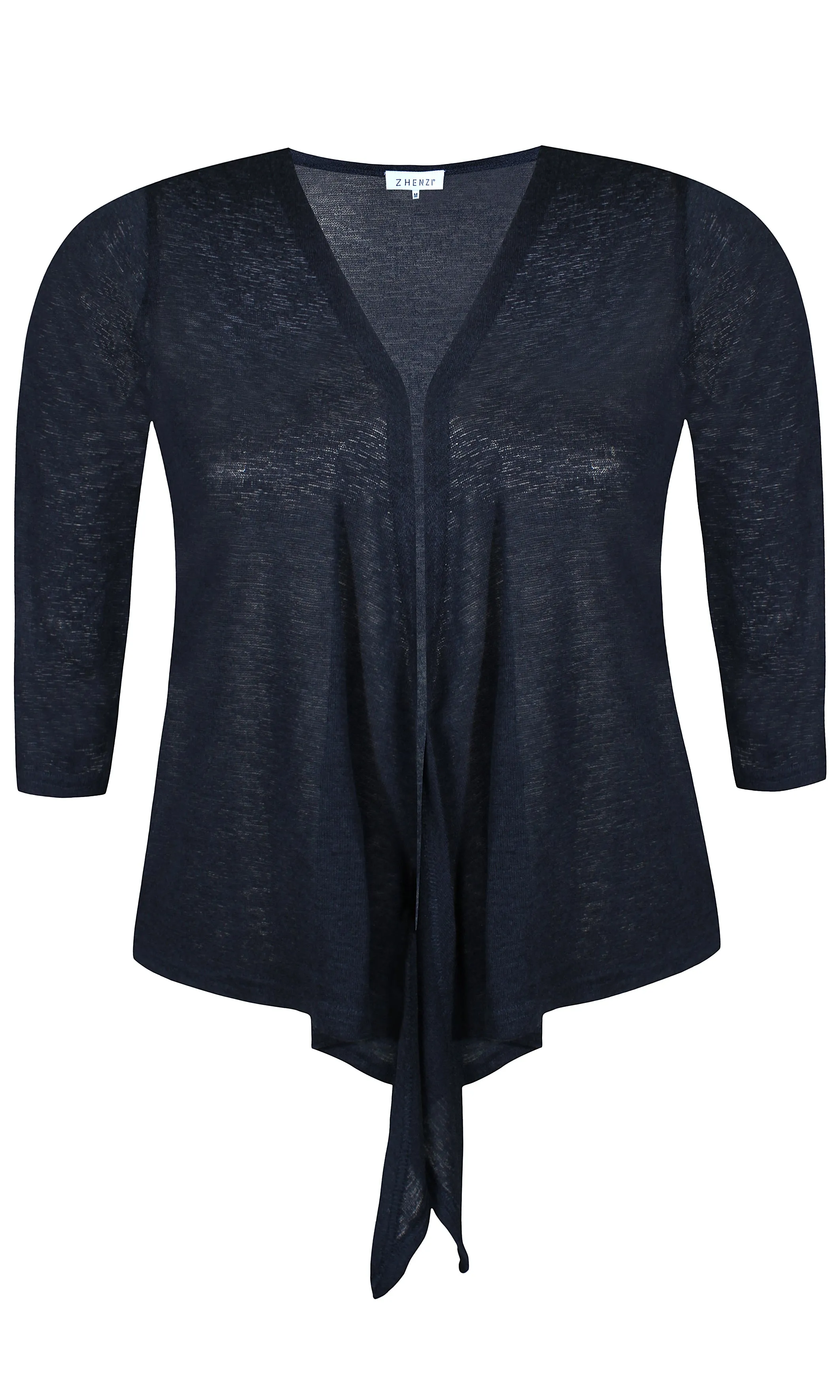 Zhenzi Agar Cardigan in Navy